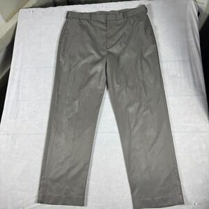 Perry Ellis Portfolio Mens Dress Pants Gray Modern Fit Stretch Comfort 38x32